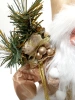 Santa vestido de oro mano con bastón espalda paquete de regalo exquisito para amigos familia 9123 muñecas de navidad Application Scenario
